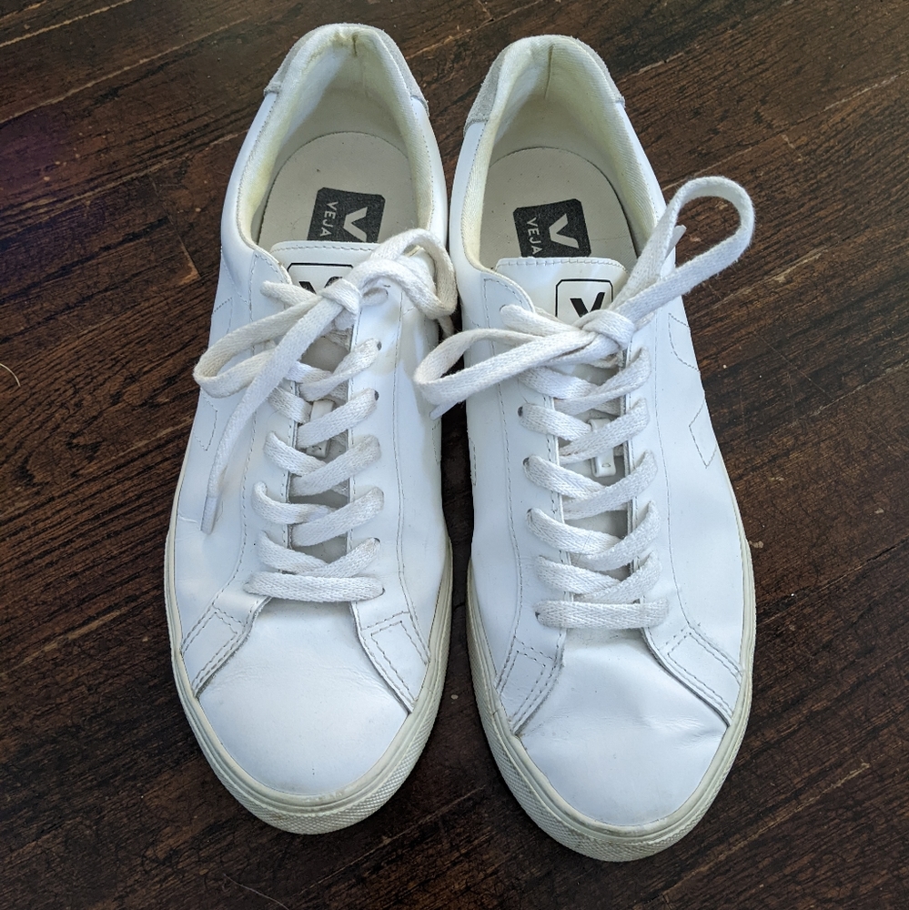Veja Esplar leather white sneakers